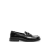 Attico The  Square-toe Leather Loafers With Glossy Finish