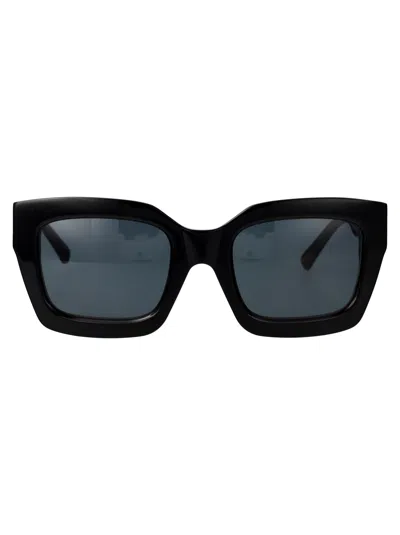 Attico The  Squared Sunglasses 24 C1 Sun In Black