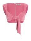 Attico Light Pink Stacy Top In Pink