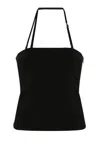 Attico Panelled Tank Top In Black