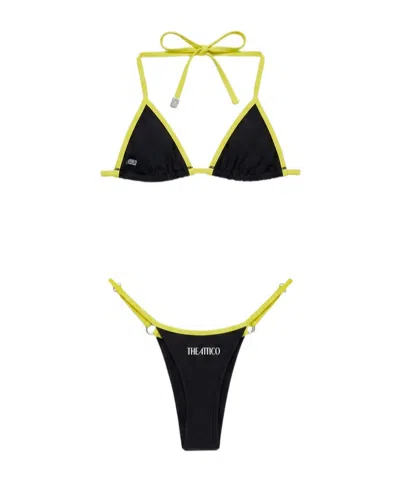 Attico The  Strapped Swim Set In Black