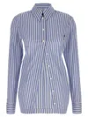 Attico Striped Shirt With Cuffed Long Sleeves