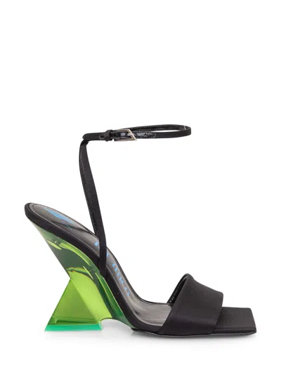 Attico The  Stylish Cheople Mini Sandals In Black