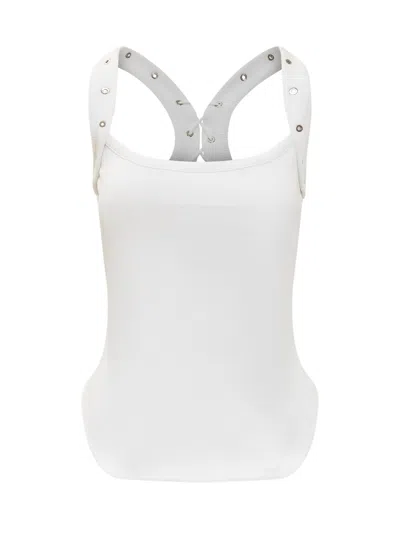 Attico The  Stylish Tank Top In White
