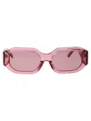 Attico Sunglasses In Rose-pink Acrylic In 04 Powder Pink Silver Pink