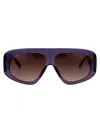 Attico Milano Sunglasses In Purple