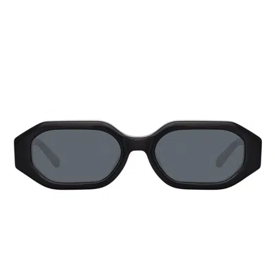 Attico Blake Square Sunglasses In Black