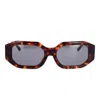 Attico Blake Squared Acetate Sunglasses In Brown