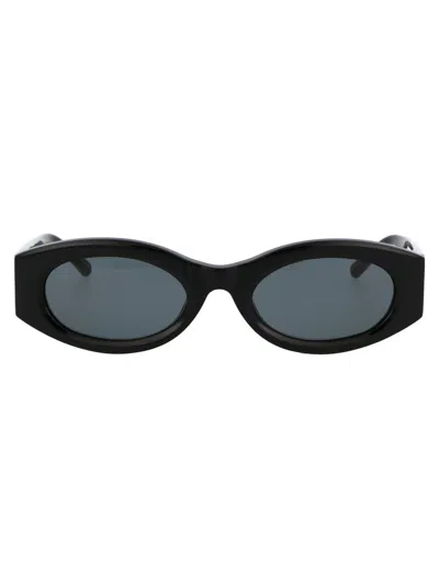 Attico The  Black/silver/grey Acetate Sunglasses