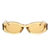 Shop Attico The  Sunglasses In Beige