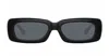 Attico Mini Marfa - Black / Yellow Gold Sunglasses In Black