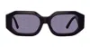 Attico The  Sunglasses In Black