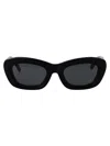 Attico The  Sunglasses In Black/silver/grey