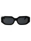 Attico Blake Sunglasses In Black/silver/grey