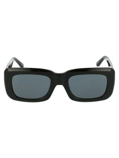 Attico The  Sunglasses 3 C1 Sun C1 In Black/yellowgold/grey