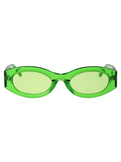 Attico The  Sunglasses In Brown