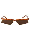 Attico Aria Sunglasses In Brown
