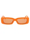 Attico Eyewear In Orange/silver/orange
