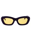Attico 太阳镜63 C4 Sun C4 In Purple/silver/yellow