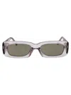 Attico The  Sunglasses 16 C19 Sun C19 In Smoke/silver/brown
