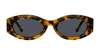 Attico Berta Sunglasses In Tortoise
