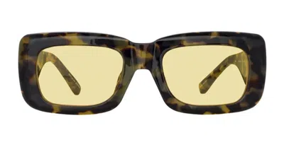 Attico The  Sunglasses In Tortoise