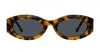 Attico Berta Sunglasses In Tortoise