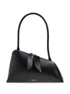 Attico Sunrise Shoulder Bag In Black