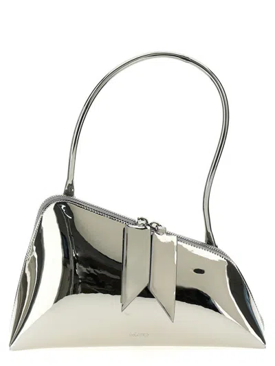 Attico The  'sunrise' Shoulder Bag In Silver