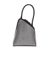 Attico Sunset Rhinestone-embellished Tote Bag In Black