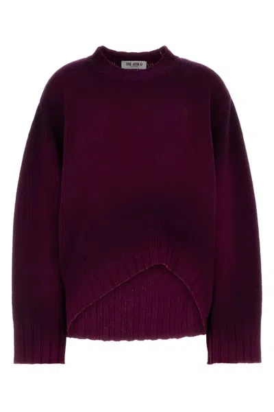 Attico The  Wool Blend Oversize Sweater In Red
