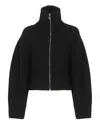 Attico Wool Cardigan In Black