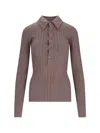 Attico The  T-shirts And Polos In Brown