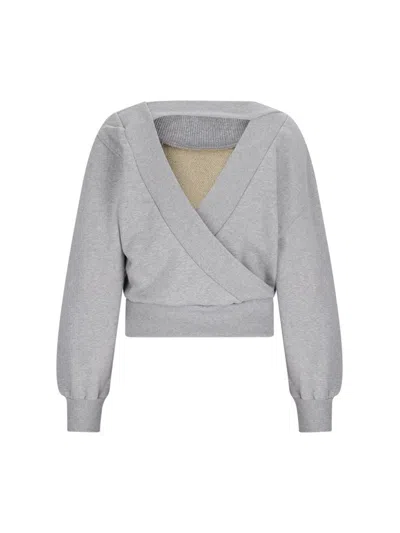 Attico The  Sweaters In Grey