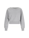 Attico Oversize Sweatshirt In Grey