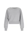 Attico Oversize Sweatshirt In Grey