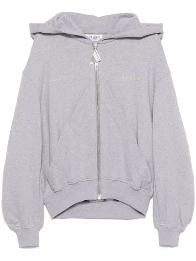 Attico The  Sweaters In Melange Grey/beige