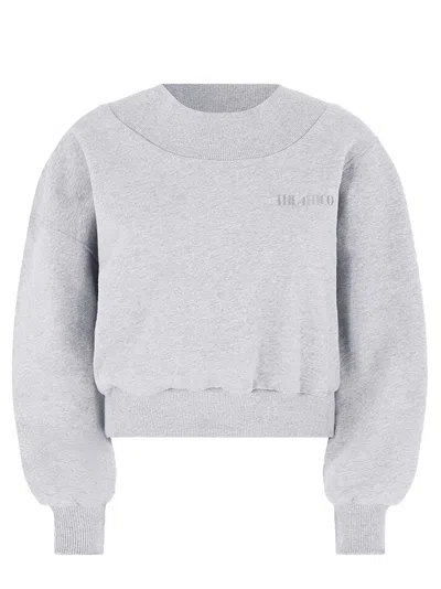 Attico The  Sweatshirt In Grey