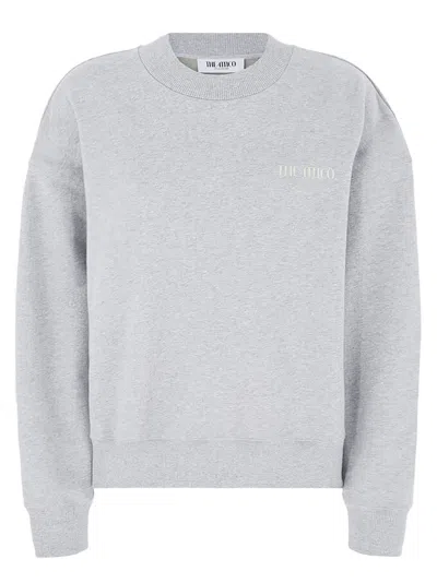 Attico The  Sweatshirt In Grey