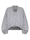 Attico Sweaters Blacks And Greys In Gray