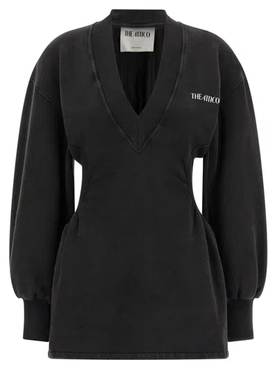 ATTICO THE ATTICO SWEATSHIRT DRESS