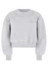 Attico The  Sweatshirt In Grey