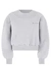 Attico The  Sweatshirt In Grey
