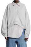 Attico The  Sweatshirts In Gray