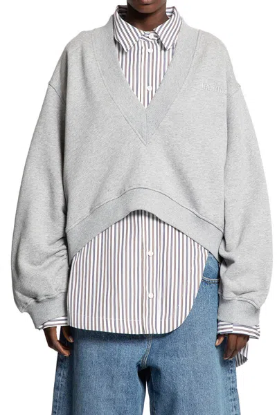 Attico The  Sweatshirts In Gray