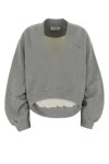 Attico The  Sweatshirts In Gray