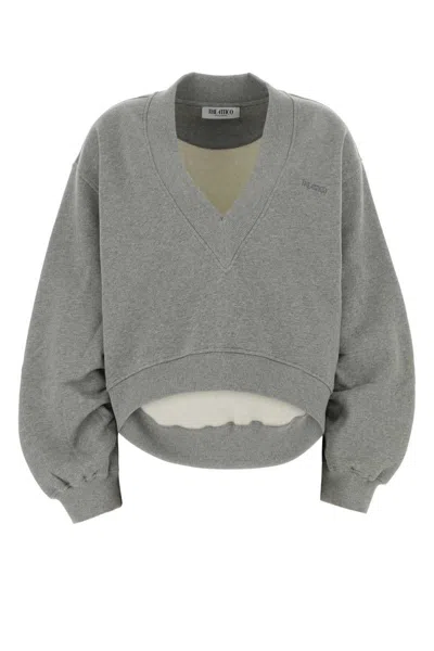 Attico The  Sweatshirts In Gray