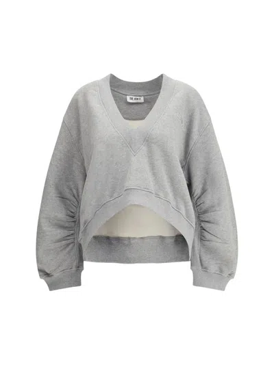 Attico The  Sweatshirts In Gray