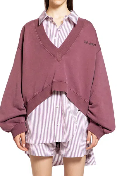 Attico The  Sweatshirts In Pink
