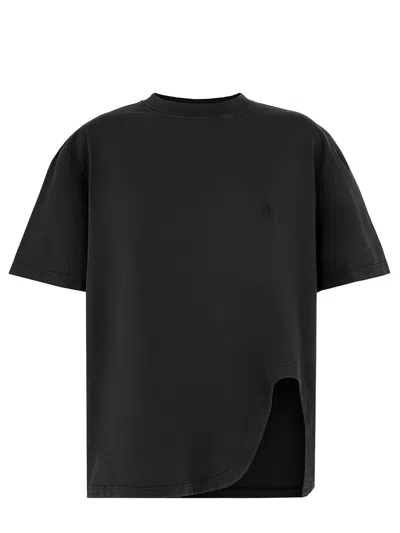 Attico The  Light Jersey T-shirt In Black